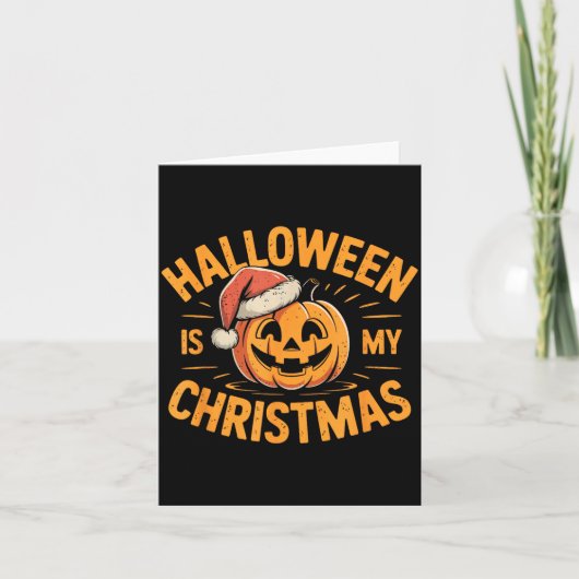 Halloween Is My Christmas Funny Soky Statement  Kaart (Voorkant)