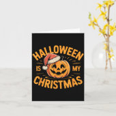 Halloween Is My Christmas Funny Soky Statement  Kaart (Gele Bloem)