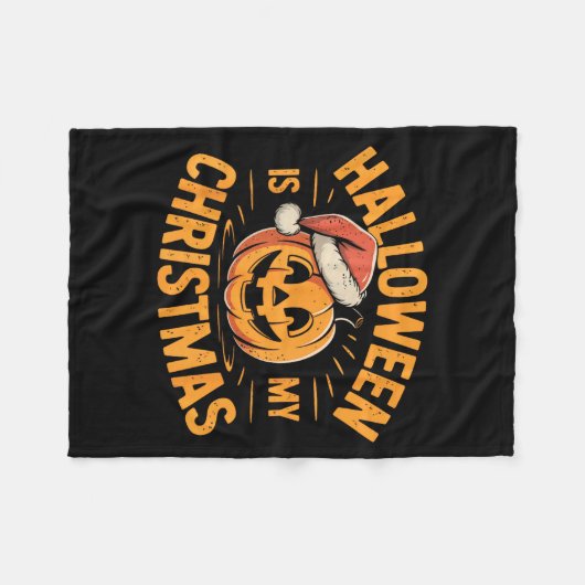 Halloween Is My Christmas Funny Spooky Statement Fleece Deken (Voorkant (Horizontaal))
