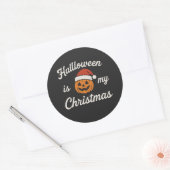 Halloween is my Christmas  Ronde Sticker (Envelop)