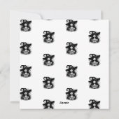 Halloween is nog veel gekker geworden met 'Happy H Feestdagenkaart (Achterkant)