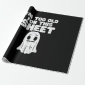 Halloween is te oud voor dit spookkostuum cadeaupapier (Uitgerold)