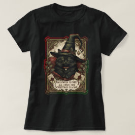 Halloween is voorbij, alles wat ik met Kerstmis wi T-shirt