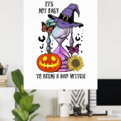 Halloween It Is Not Easy To Being A Witch Birthday Poster (Thuiskantoor)