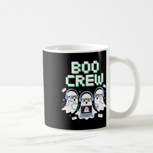 Halloween IT Tech Helpdesk Support Stem van Boo Cr Koffiemok (Rechts)