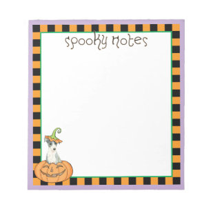 Halloween Italy Greyhound Notitieblok