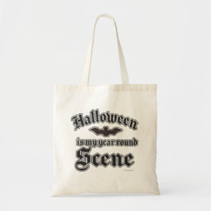 Halloween Jaarrond Scene Episch Leven Slogan Tote Bag