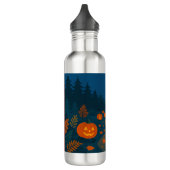 Halloween jacht pompoenen waterfles  (Links)