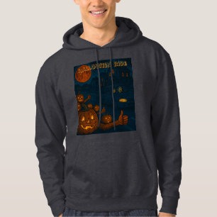 Halloween jachtpompoenen hoodie