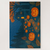 Halloween jachtpompoenen legpuzzel (Verticaal)