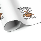 Halloween-jachtshirt met pompoenbijlen_1 cadeaupapier (Rol Hoek)