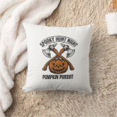 Halloween-jachtshirt met pompoenbijlen_1 kussen (Deken)