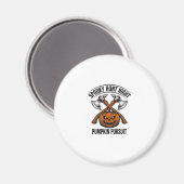 Halloween-jachtshirt met pompoenbijlen_1 magneet (Voorkant / Achterkant)