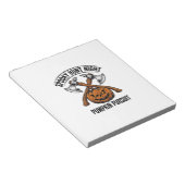 Halloween-jachtshirt met pompoenbijlen_1 notitieblok (Schuin)