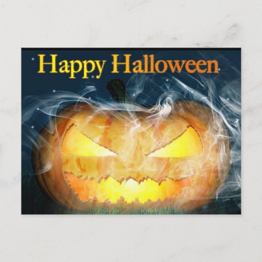 Halloween Jack-0-lantern Briefkaart (Voorkant)