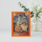  Halloween Jack-0-Lantern en Boy Briefkaart (Staand voorkant)
