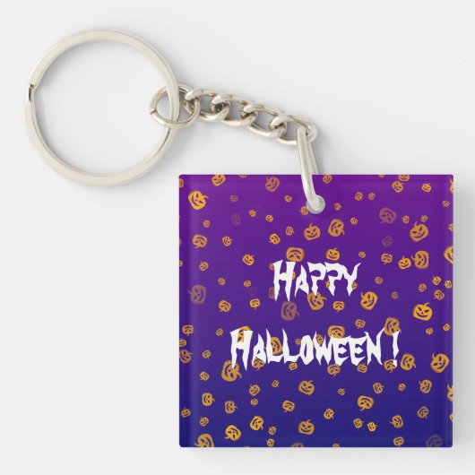 Halloween Jack-lantaarns Sleutelhanger (Voorkant)