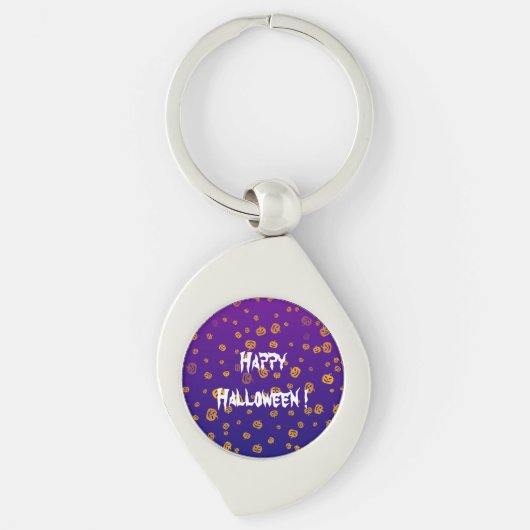Halloween Jack-lantaarns Sleutelhanger (Voorkant)