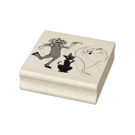 Halloween Jack O lantaarn Black Cat Ghost Rubberstempel