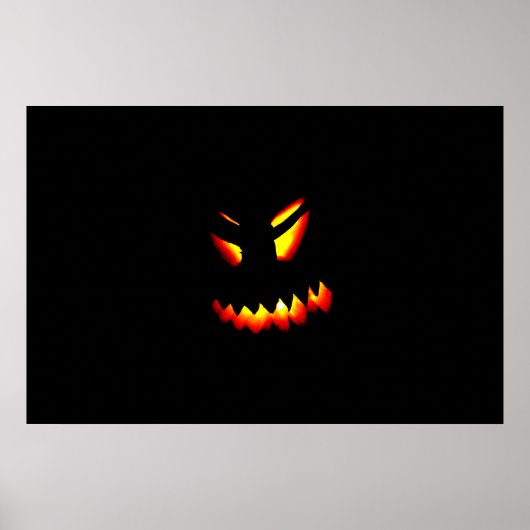 Halloween Jack-O-Lantaarn Face Poster (Voorkant)