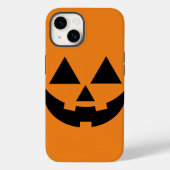 Halloween Jack-o'-lantaarn Gezicht iPhone Case (Achterkant)