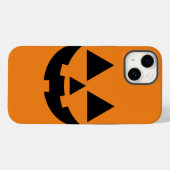 Halloween Jack-o'-lantaarn Gezicht iPhone Case (Achterkant (horizontaal))