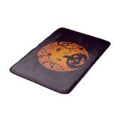 Halloween Jack o lantaarn pompoen gezicht en spin Badmat (Gekanteld)