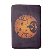 Halloween Jack o lantaarn pompoen gezicht en spin Badmat (Voorkant Verticaal)