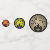 Halloween Jack o lantaarn pompoen gezicht en spin Confetti (Achterkanten)