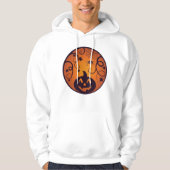 Halloween Jack o lantaarn pompoen gezicht en spin Hoodie (Voorkant)