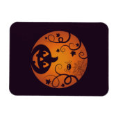 Halloween Jack o lantaarn pompoen gezicht en spin Magneet (Horizontaal)