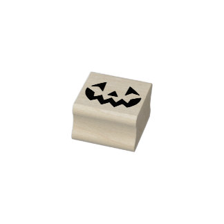 Halloween Jack-o-lantaarn pompoen gezicht glimlach Rubberstempel