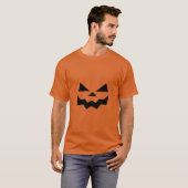 Halloween Jack-o-lantaarn pompoen gezicht T-shirt (Voorkant volledig)