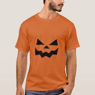 Halloween Jack-o-lantaarn pompoen gezicht T-shirt