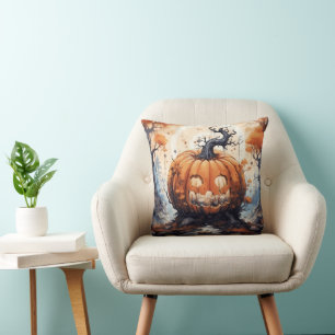 Halloween Jack O' Lantaarn Pompoen Kussen