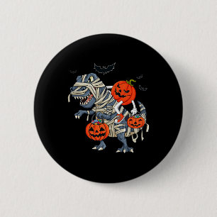 Halloween Jack O lantaarn rijden Rex jongens meisj Ronde Button 5,7 Cm