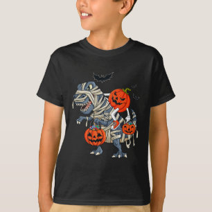 Halloween Jack O lantaarn rijden Rex jongens meisj T-shirt