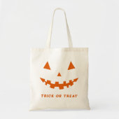 Halloween Jack O lantaarn silhouet Canvas tas (Voorkant)