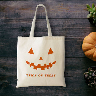 Halloween Jack O lantaarn silhouet Canvas tas