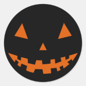 Halloween Jack O lantaarn silhouet Sticker (Voorkant)