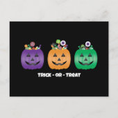 Halloween Jack O lantaarn Snoep emmer Briefkaart (Voorkant)