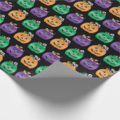 Halloween Jack O lantaarn Snoep emmer Cadeaupapier (Hoek)