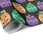 Halloween Jack O lantaarn Snoep emmer Cadeaupapier (Rol Hoek)