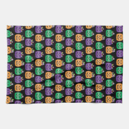 Halloween Jack O lantaarn Snoep emmer Theedoek