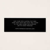 Halloween Jack-o-lantaarn stud oorbel display kaar Mini Visitekaartjes (Achterkant)