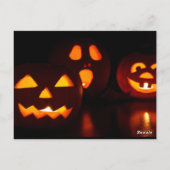Halloween jack o lantaarns briefkaart (Achterkant)