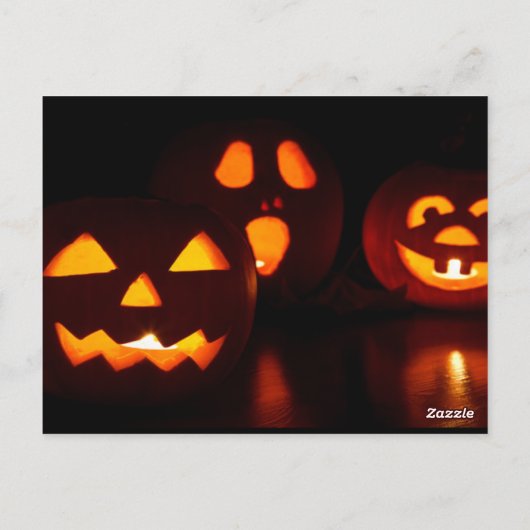 Halloween jack o lantaarns briefkaart (Achterkant)