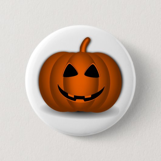 Halloween Jack 'O Lanter Knop Ronde Button 5,7 Cm (Voorkant)
