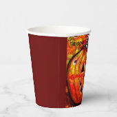 Halloween Jack-O-Lantern Abstract Sinaasappel Papieren Bekers (Rechts)