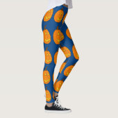 Halloween Jack o' Lantern Blue Leggings (Rechts)